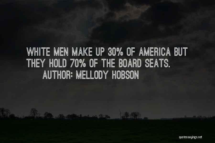 Mellody Hobson Quotes: White Men Make Up 30% Of America But They Hold 70% Of The Board Seats.