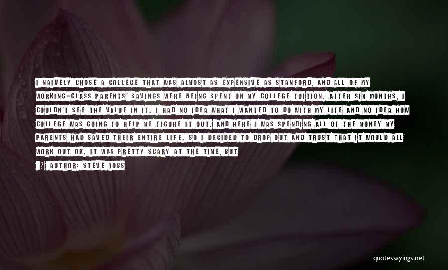 Steve Jobs Quotes: I Naively Chose A College That Was Almost As Expensive As Stanford, And All Of My Working-class Parents' Savings Were