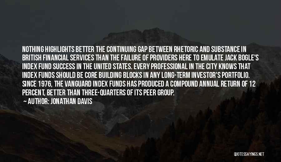 Jonathan Davis Quotes: Nothing Highlights Better The Continuing Gap Between Rhetoric And Substance In British Financial Services Than The Failure Of Providers Here