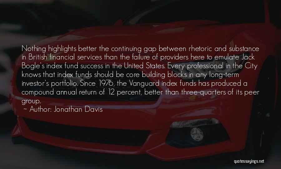 Jonathan Davis Quotes: Nothing Highlights Better The Continuing Gap Between Rhetoric And Substance In British Financial Services Than The Failure Of Providers Here