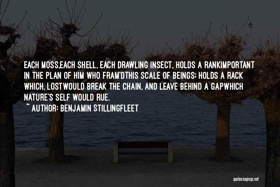 Benjamin Stillingfleet Quotes: Each Moss,each Shell, Each Drawling Insect, Holds A Rankimportant In The Plan Of Him Who Fram'dthis Scale Of Beings; Holds