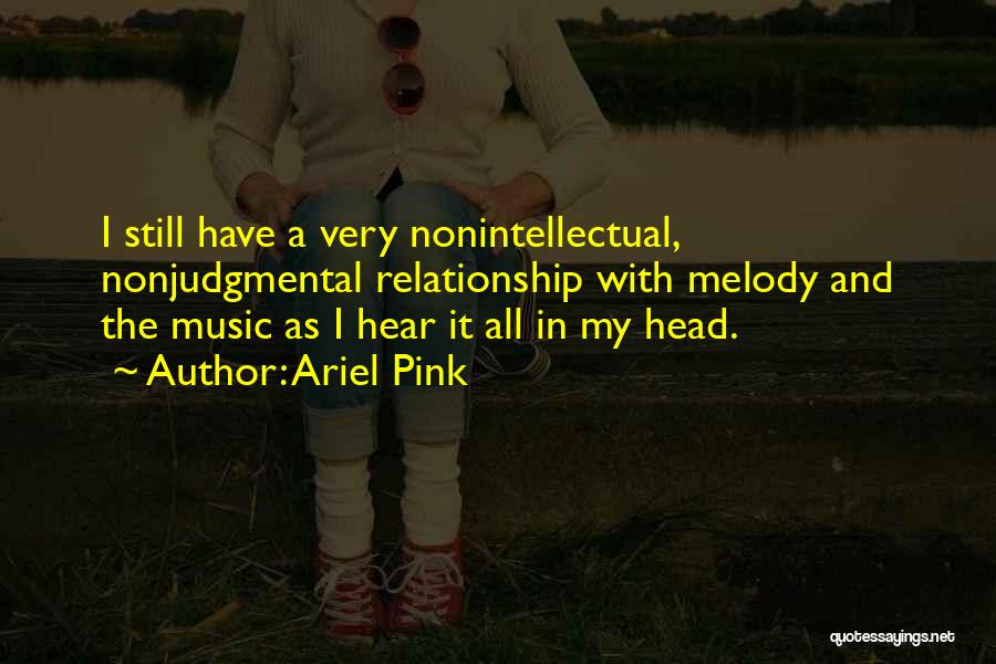 Ariel Pink Quotes: I Still Have A Very Nonintellectual, Nonjudgmental Relationship With Melody And The Music As I Hear It All In My