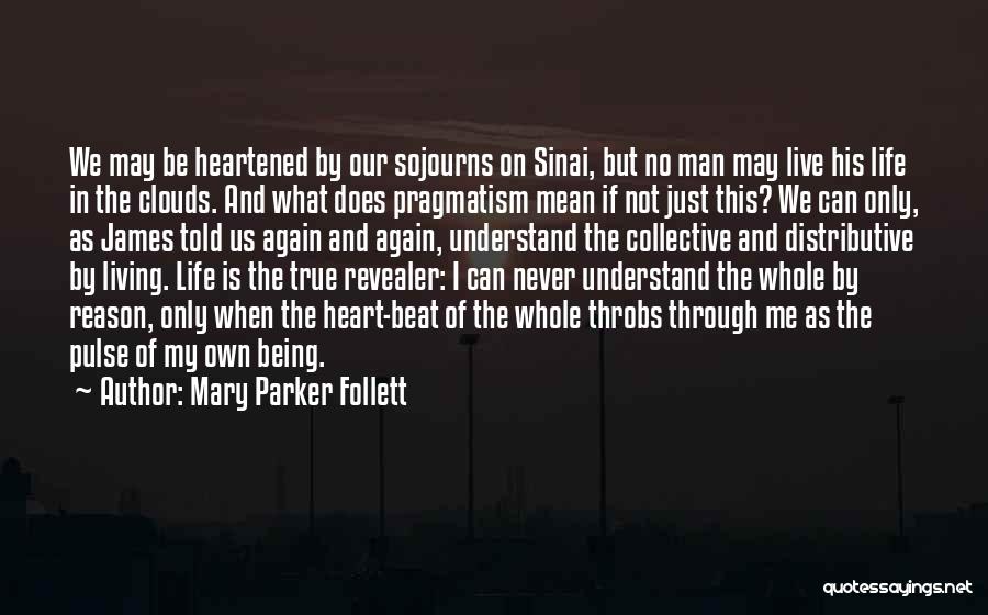Mary Parker Follett Quotes: We May Be Heartened By Our Sojourns On Sinai, But No Man May Live His Life In The Clouds. And