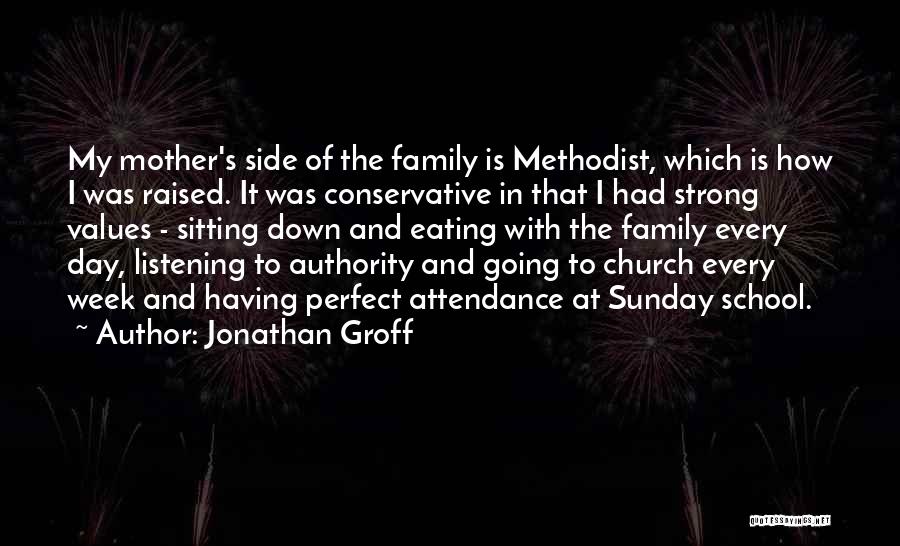 Jonathan Groff Quotes: My Mother's Side Of The Family Is Methodist, Which Is How I Was Raised. It Was Conservative In That I