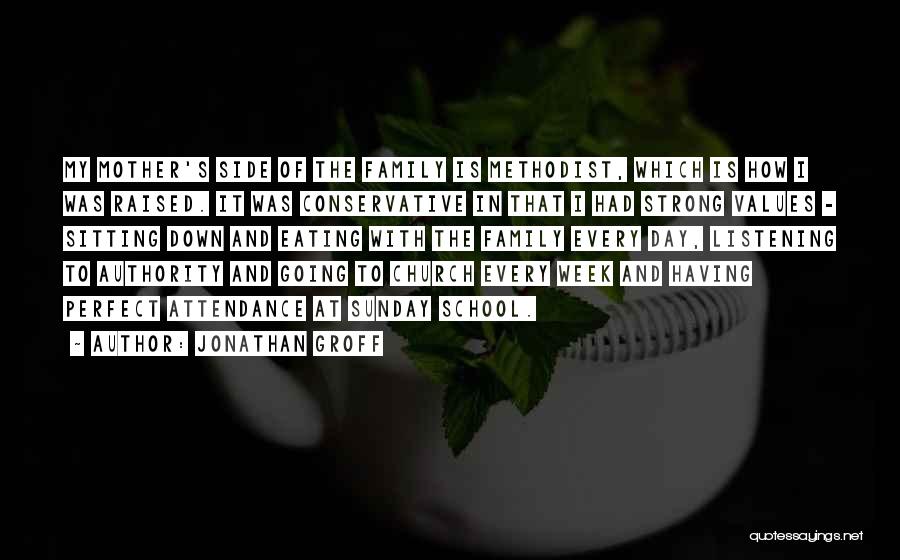 Jonathan Groff Quotes: My Mother's Side Of The Family Is Methodist, Which Is How I Was Raised. It Was Conservative In That I
