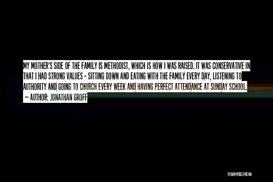 Jonathan Groff Quotes: My Mother's Side Of The Family Is Methodist, Which Is How I Was Raised. It Was Conservative In That I