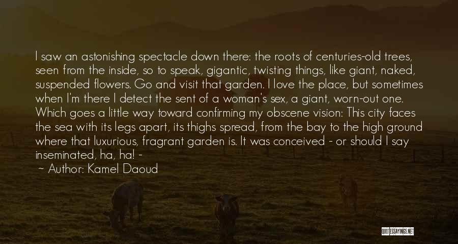 Kamel Daoud Quotes: I Saw An Astonishing Spectacle Down There: The Roots Of Centuries-old Trees, Seen From The Inside, So To Speak, Gigantic,