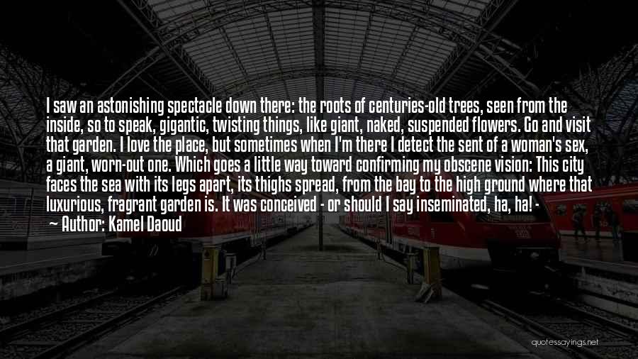 Kamel Daoud Quotes: I Saw An Astonishing Spectacle Down There: The Roots Of Centuries-old Trees, Seen From The Inside, So To Speak, Gigantic,