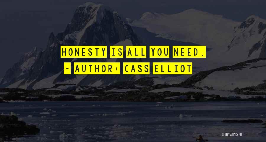 Cass Elliot Quotes: Honesty Is All You Need.
