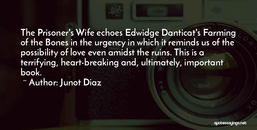 Junot Diaz Quotes: The Prisoner's Wife Echoes Edwidge Danticat's Farming Of The Bones In The Urgency In Which It Reminds Us Of The