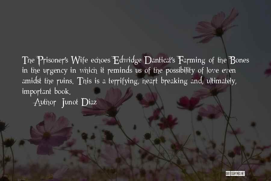 Junot Diaz Quotes: The Prisoner's Wife Echoes Edwidge Danticat's Farming Of The Bones In The Urgency In Which It Reminds Us Of The