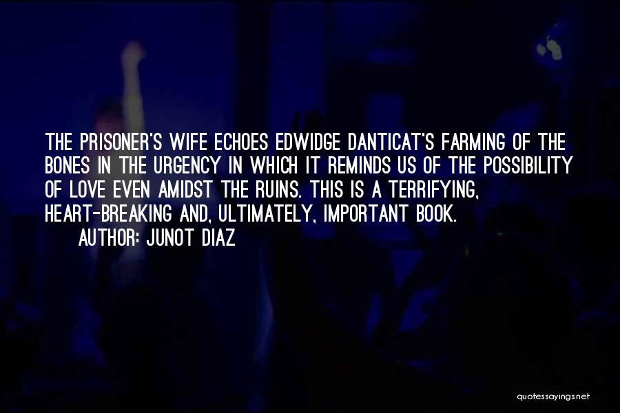 Junot Diaz Quotes: The Prisoner's Wife Echoes Edwidge Danticat's Farming Of The Bones In The Urgency In Which It Reminds Us Of The