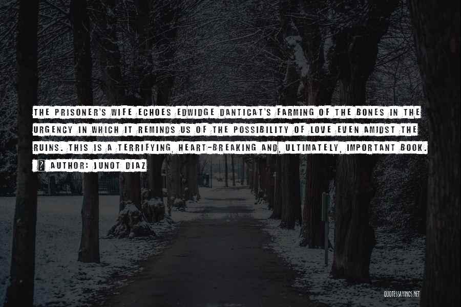 Junot Diaz Quotes: The Prisoner's Wife Echoes Edwidge Danticat's Farming Of The Bones In The Urgency In Which It Reminds Us Of The