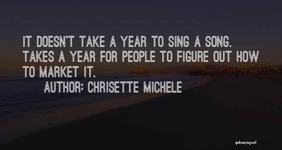 Chrisette Michele Quotes: It Doesn't Take A Year To Sing A Song. Takes A Year For People To Figure Out How To Market