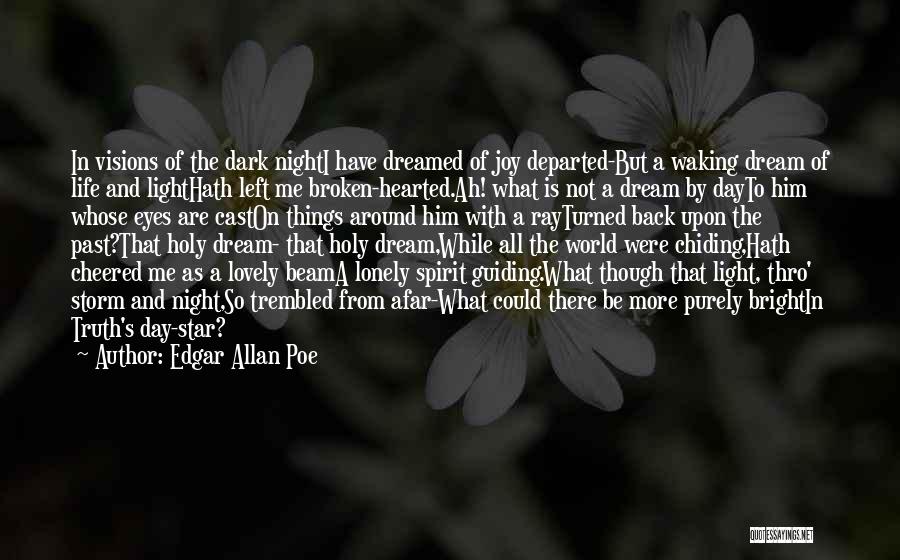 Edgar Allan Poe Quotes: In Visions Of The Dark Nighti Have Dreamed Of Joy Departed-but A Waking Dream Of Life And Lighthath Left Me