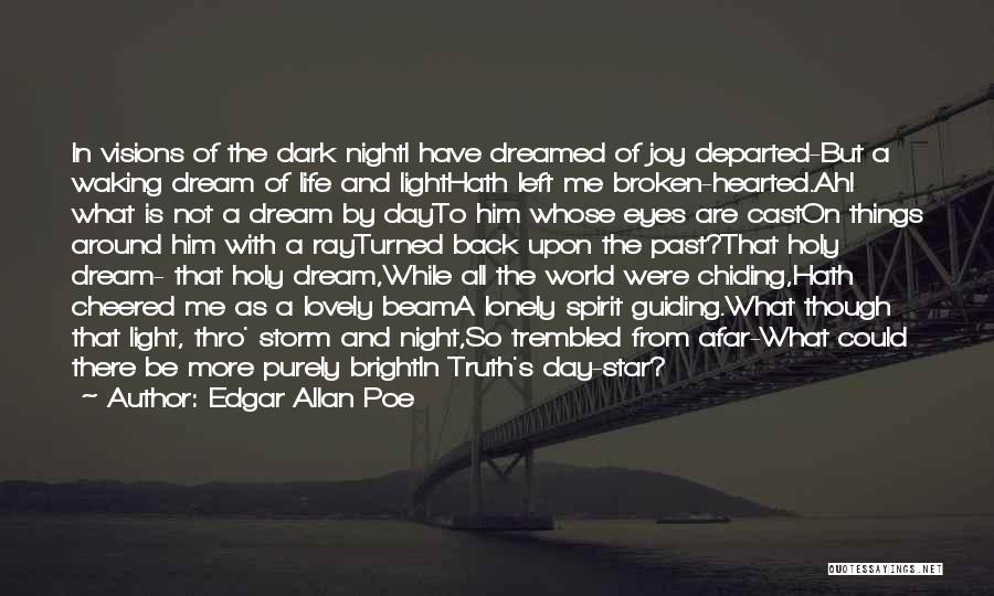 Edgar Allan Poe Quotes: In Visions Of The Dark Nighti Have Dreamed Of Joy Departed-but A Waking Dream Of Life And Lighthath Left Me