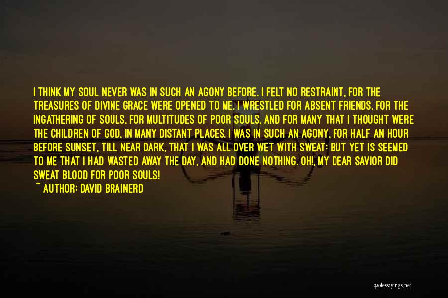 David Brainerd Quotes: I Think My Soul Never Was In Such An Agony Before. I Felt No Restraint, For The Treasures Of Divine