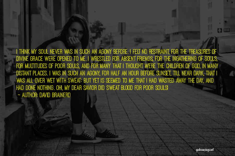 David Brainerd Quotes: I Think My Soul Never Was In Such An Agony Before. I Felt No Restraint, For The Treasures Of Divine