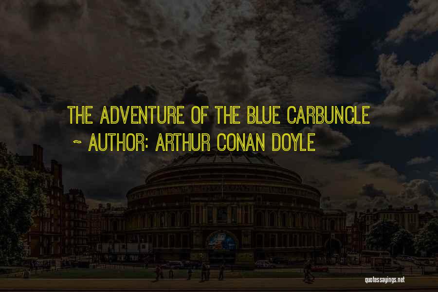 Arthur Conan Doyle Quotes: The Adventure Of The Blue Carbuncle