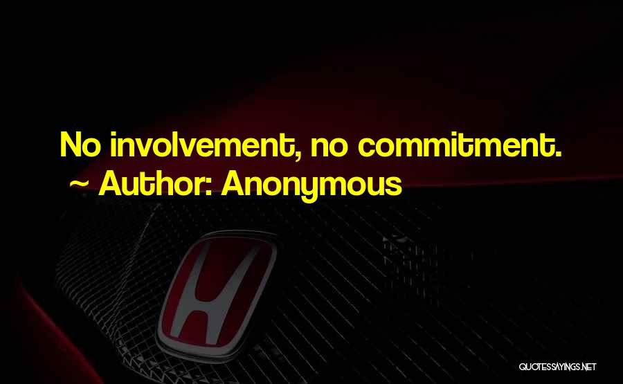 Anonymous Quotes: No Involvement, No Commitment.