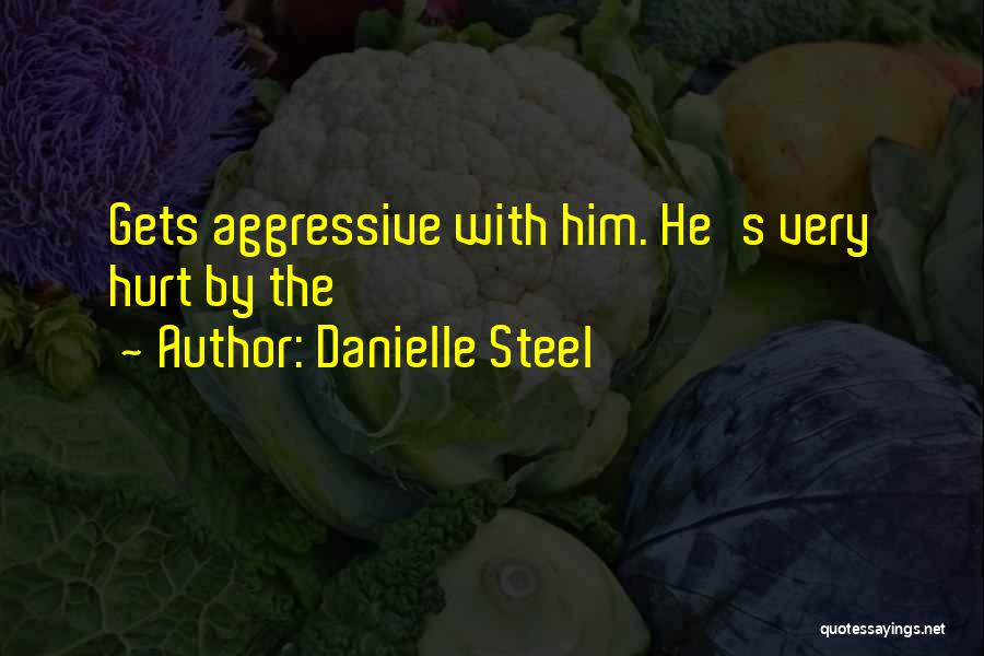 Danielle Steel Quotes: Gets Aggressive With Him. He's Very Hurt By The