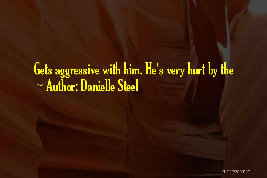 Danielle Steel Quotes: Gets Aggressive With Him. He's Very Hurt By The