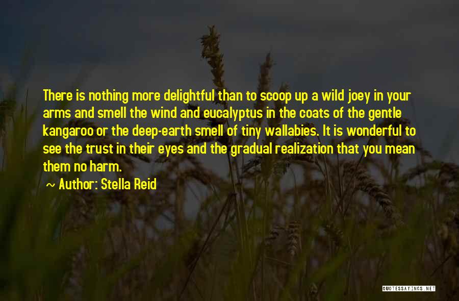 Stella Reid Quotes: There Is Nothing More Delightful Than To Scoop Up A Wild Joey In Your Arms And Smell The Wind And