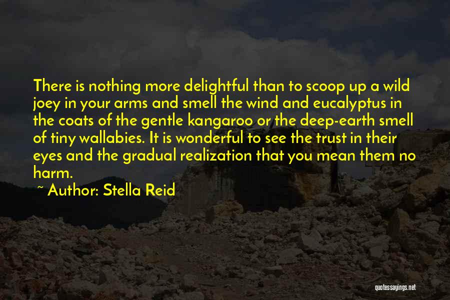 Stella Reid Quotes: There Is Nothing More Delightful Than To Scoop Up A Wild Joey In Your Arms And Smell The Wind And