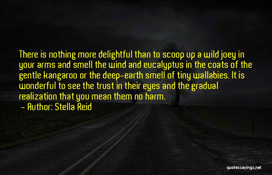 Stella Reid Quotes: There Is Nothing More Delightful Than To Scoop Up A Wild Joey In Your Arms And Smell The Wind And