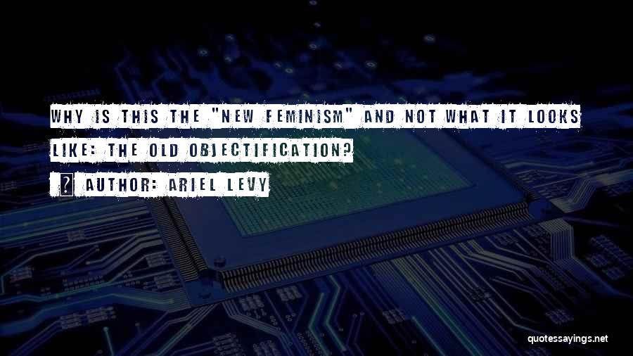 Ariel Levy Quotes: Why Is This The New Feminism And Not What It Looks Like: The Old Objectification?