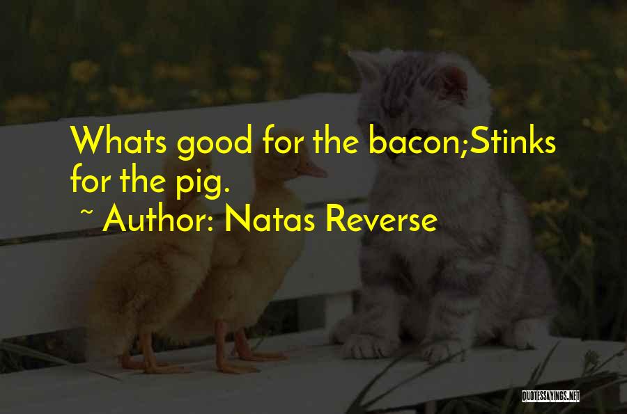 Natas Reverse Quotes: Whats Good For The Bacon;stinks For The Pig.