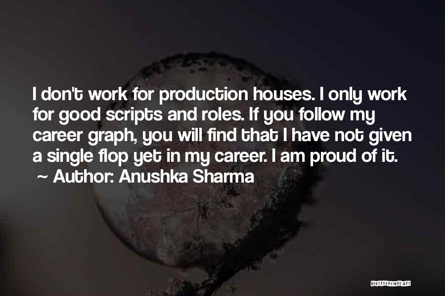 Anushka Sharma Quotes: I Don't Work For Production Houses. I Only Work For Good Scripts And Roles. If You Follow My Career Graph,