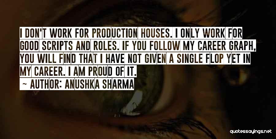 Anushka Sharma Quotes: I Don't Work For Production Houses. I Only Work For Good Scripts And Roles. If You Follow My Career Graph,