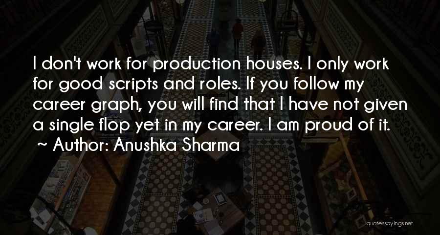 Anushka Sharma Quotes: I Don't Work For Production Houses. I Only Work For Good Scripts And Roles. If You Follow My Career Graph,