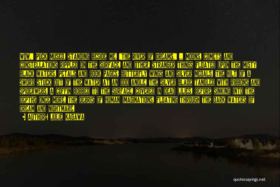 Julie Kagawa Quotes: Wow, Puck Mused, Standing Beside Me. The River Of Dreams. ... Moons, Comets And Constellations Rippled On The Surface, And