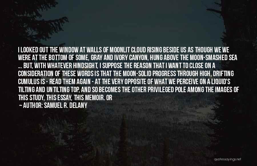 Samuel R. Delany Quotes: I Looked Out The Window At Walls Of Moonlit Cloud Rising Beside Us As Though We We Were At The