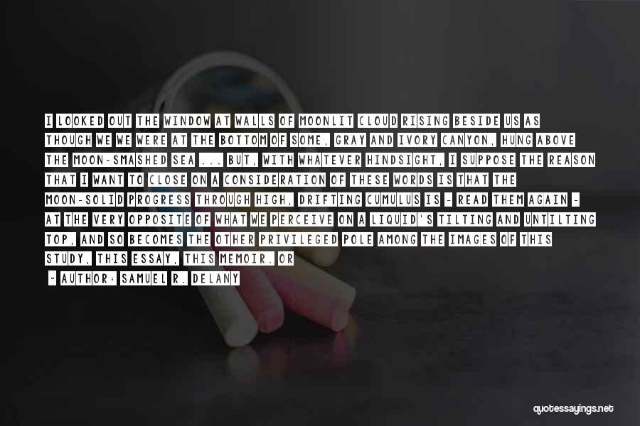 Samuel R. Delany Quotes: I Looked Out The Window At Walls Of Moonlit Cloud Rising Beside Us As Though We We Were At The