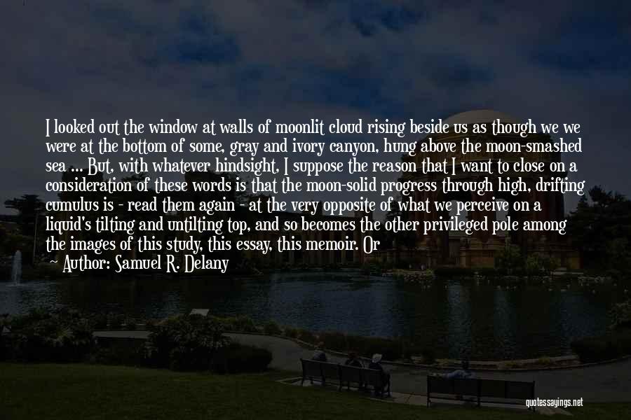 Samuel R. Delany Quotes: I Looked Out The Window At Walls Of Moonlit Cloud Rising Beside Us As Though We We Were At The