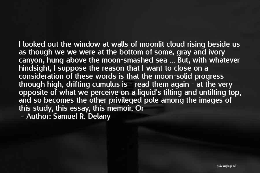 Samuel R. Delany Quotes: I Looked Out The Window At Walls Of Moonlit Cloud Rising Beside Us As Though We We Were At The