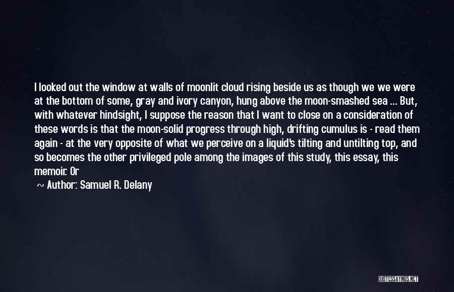 Samuel R. Delany Quotes: I Looked Out The Window At Walls Of Moonlit Cloud Rising Beside Us As Though We We Were At The