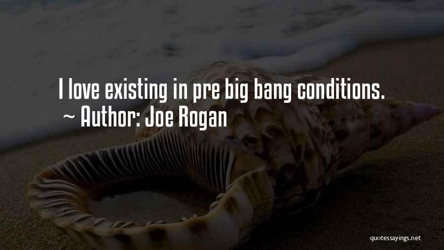 Joe Rogan Quotes: I Love Existing In Pre Big Bang Conditions.