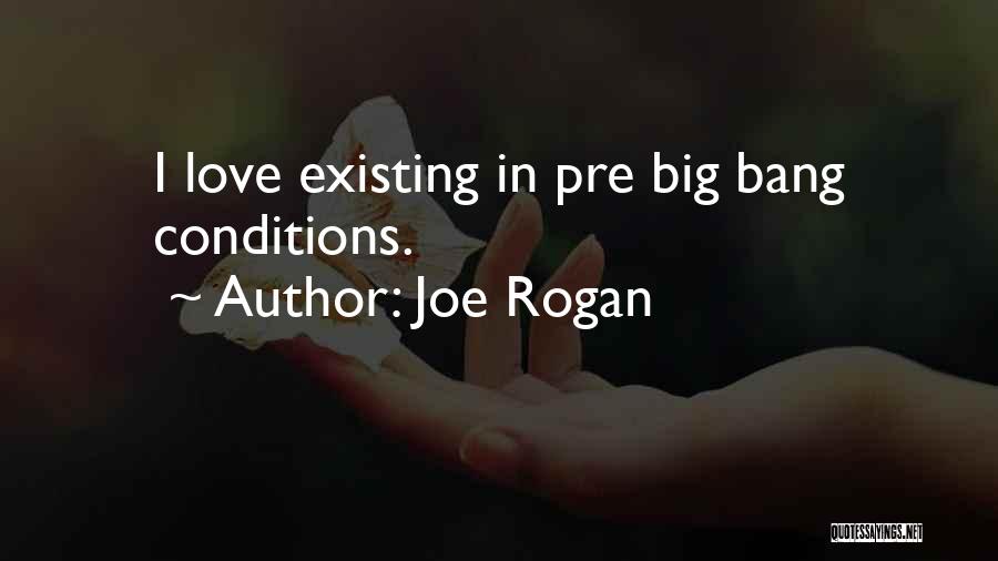 Joe Rogan Quotes: I Love Existing In Pre Big Bang Conditions.