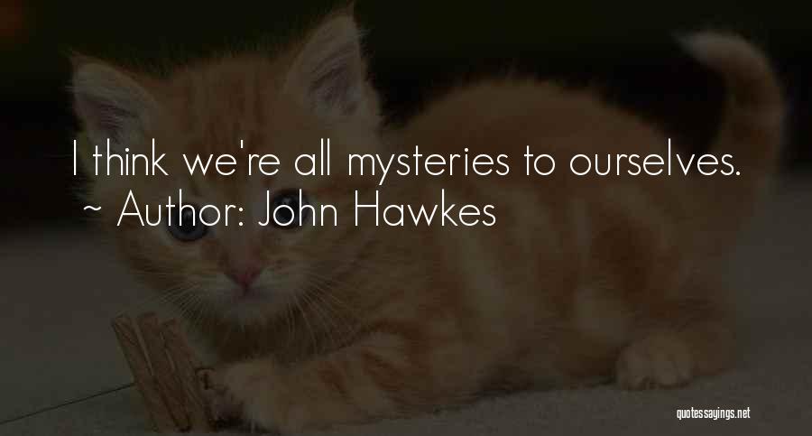 John Hawkes Quotes: I Think We're All Mysteries To Ourselves.