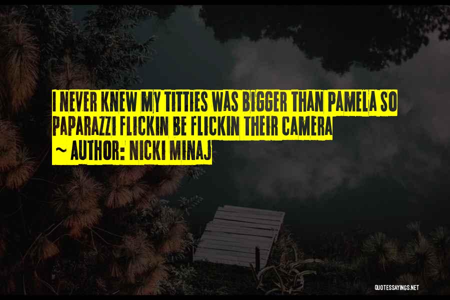Nicki Minaj Quotes: I Never Knew My Titties Was Bigger Than Pamela So Paparazzi Flickin Be Flickin Their Camera