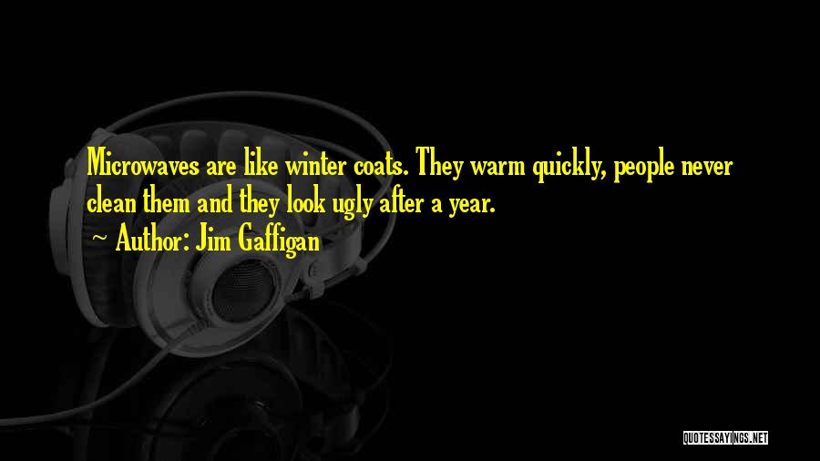 Jim Gaffigan Quotes: Microwaves Are Like Winter Coats. They Warm Quickly, People Never Clean Them And They Look Ugly After A Year.