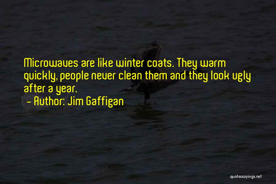Jim Gaffigan Quotes: Microwaves Are Like Winter Coats. They Warm Quickly, People Never Clean Them And They Look Ugly After A Year.