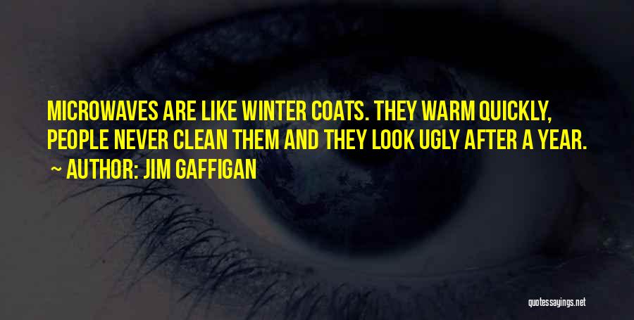 Jim Gaffigan Quotes: Microwaves Are Like Winter Coats. They Warm Quickly, People Never Clean Them And They Look Ugly After A Year.