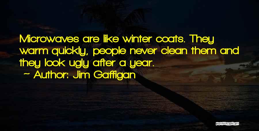 Jim Gaffigan Quotes: Microwaves Are Like Winter Coats. They Warm Quickly, People Never Clean Them And They Look Ugly After A Year.