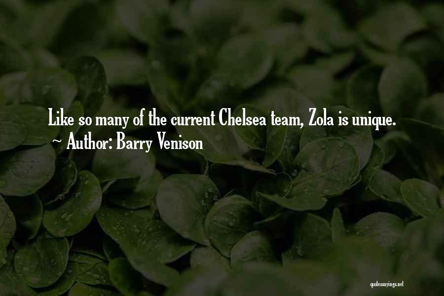 Barry Venison Quotes: Like So Many Of The Current Chelsea Team, Zola Is Unique.