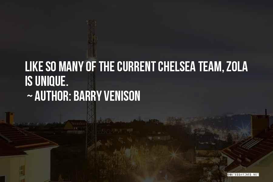 Barry Venison Quotes: Like So Many Of The Current Chelsea Team, Zola Is Unique.